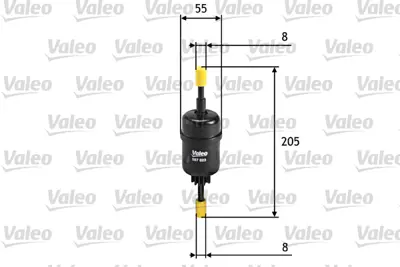 VALEO 587023 Yakıt Fıltresı 1140129 D35013480