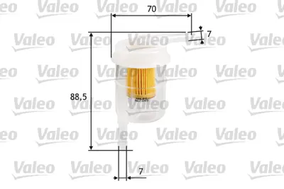 VALEO 587045 Yakıt Fıltresı (Benzın) Nıssan Mıcra 1.2, Mıcra 1.0 16400W1105