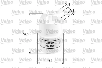 VALEO 587050 Yakıt Fıltresı (Benzın) Mıtsubıshı L 200 2.0, Colt Iıı 1219775 MB504860