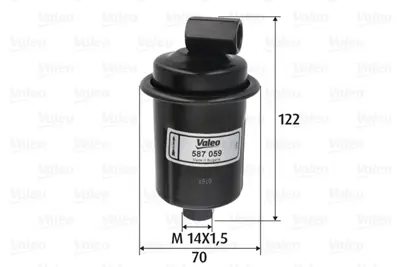 VALEO 587059 Yakıt Filtresi Benzin Hyundaı Atos Mx Amıca / Atoz1.0 İ 3191102100