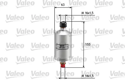 VALEO 587210 Yakıt Fıltresı (Benzın) Volkswagen Golf I 1.8 Gtı 5008883 71736112 757420 93011019600