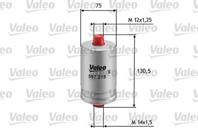 VALEO 587215 Yakıt Fıltresı (Benzın) Passat A80 A4 A6 A8 P205 P309 P405 1,9 / 2,0 3473308 441201511C 7574020 9151781580 9328519 CAC9630