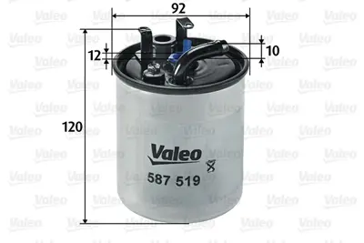 VALEO 587519 Yakıt Fıltresı W168 98>04 V-Class 638/2 98>03 Vaneo 414 02>05 Vıto 638 99>03 Sprınter 00>06 A6110920101