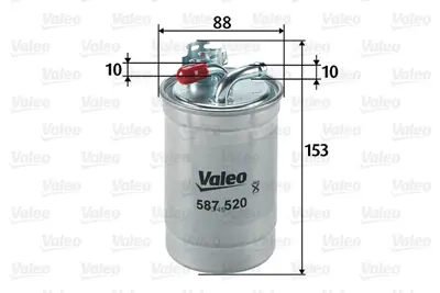 VALEO 587520 Yakıt Fıltresı (Mazot) Audı A4 A6 2,0tdı Bna Blb Brf Bre Brd Bva Bvf Bvg 04>08 8E0127435A