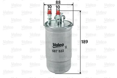 VALEO 587522 Mazot Fıltresı Mondeo Iıı 2,0tdcı 16v 90ps / 115ps 00>02 1S719155AD