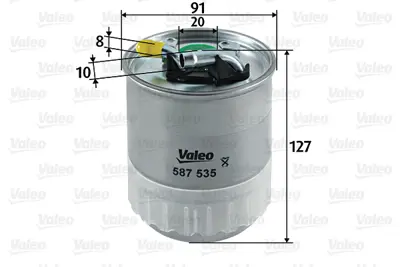 VALEO 587535 Yakıt Fıltresı W204 07>14 C219 05>10 W164 05>11 W463 06> Vıano W639 03> Vıto W639 03> Sprınter 06>09 A6460920701