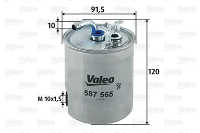 VALEO 587565 Mazot Fıltresı Sprınter 00>06 A6120920001