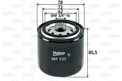 VALEO 587723 Yakıt Fıltresı (Mazot) Toyota Land Cruıser 4.0 D 16405Z7000 2330356031 23303S4071 5132400230