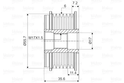 VALEO 588118 Rulmanlı Kasnak Ford 