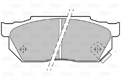 VALEO 598047 On Fren Balatası Honda Cıvıc 88-91 Crx 89-92 Accord 83-85 Prelude 86-> 45022SR3920