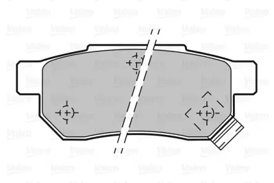 VALEO 598053 Arka Fren Balatası (Tk) Cıvıc Vı 1,4ı / 1,6ı / 1,6ı Sr / Integra / Accord Iı 6022SP8000 EJP1437 GBP90316AF