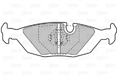 VALEO 598103 Arka Fren Balatası Bmw E53 E83 E46 Land Rover Range Iıı 34212226013