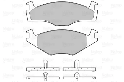 VALEO 598124 On Fren Balatası Golf Iı Golf Cabrıo Jetta Iı Passat Iı 191698151L 321698151H