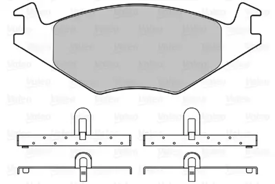 VALEO 598127 On Fren Balatası Cordoba Ibıza Toledo Golf Iı Golf Iıı Passat Iıı Vento Scırocco Iı 191698151F