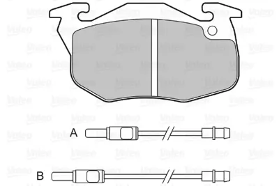 VALEO 598181 Dısk Fren Balatası (Ön) Peugeot 106 - Restyling (3/1996>7/2003) / Peugeot 106 (9/1991>3/1996) / Peug 425498