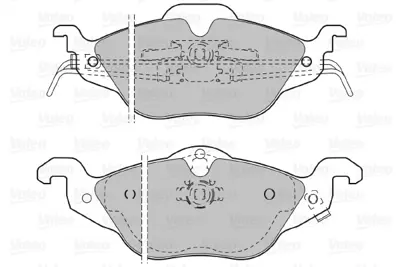 VALEO 598322 On Fren Balatası Astra F Astra G Zafıra 98 05 (Kucuk Tıp) 1605959