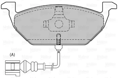 VALEO 598332 On Fren Balatası Golf Iv 97> Bora 98> Polo V 09> Polo Iv 01> Jetta Iv 10> Beetle 11> Up 11> Lt28-35  5Z0698151A