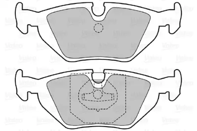 VALEO 598386 Arka Fren Balatası Bmw E46 E36 E85 Abs'Li 34216761238