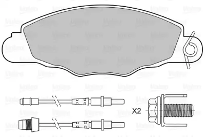 VALEO 598420 On Fren Balatası Xantıa Xm P406 90>99 425301