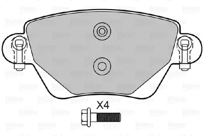 VALEO 598434 Arka Fren Balatası Mondeo Iıı 00>04 Jaguar X Type S Type Xj Type 03>09 1522070 C2S52080