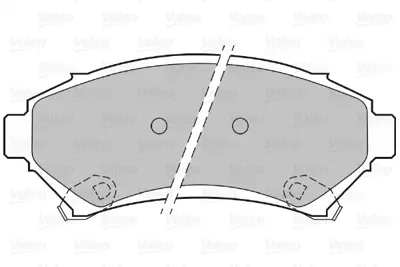 VALEO 598458 Arka Fren Balatası Vectra B 95 99 2,5ı 2,5ı 1605947 88909661