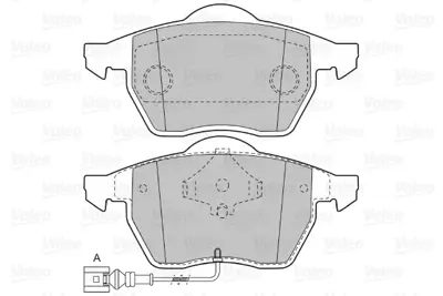 VALEO 598481 On Fren Balatası  S60 00>10 S70 96>00 S70 97>00 S70 99> S80 98> V70 97>00 V70 97>07 V70 97> Xc70 00> 31262795