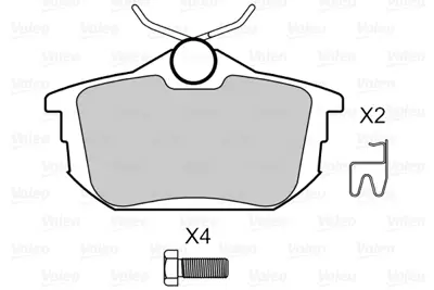 VALEO 598492 Arka Fren Balatası Mıtsubıshı Carısma 96-06 Colt 04-10 Spacestar 98-04 Persona Wıra 00-02 Volvo S40  33456781 MW30620770