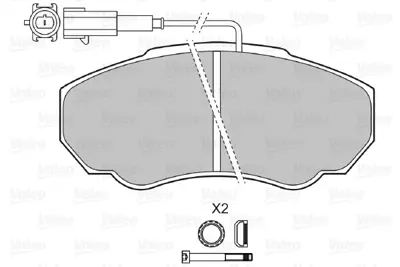 VALEO 598568 On Fren Balatası Boxer Ducato Jumper 2,0hdı 2,0ı 2,2hdı 14q 02 06 425458 9949516