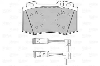 VALEO 598659 Fren Balatası On W203 02>07 S203 02>07 C209 02>09 C219 04>10 W211 02>08 W220 98>05 A0064203220