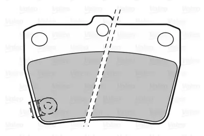 VALEO 598673 Arka Fren Balatası Dısk Rav4 00>05 Tıggo 08>12 446642030