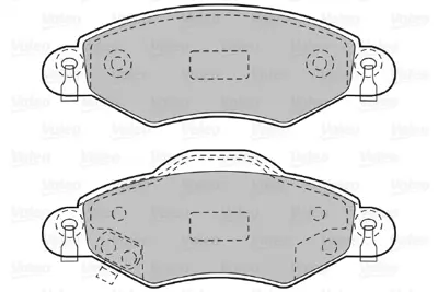 VALEO 598736 On Fren Balatası Yarıs 03>10 Vvtı 1,4 1,5 D4d 44650D040