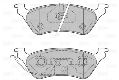 VALEO 598755 Arka Fren Balatası Chrysler Voyager Iv 00>08 