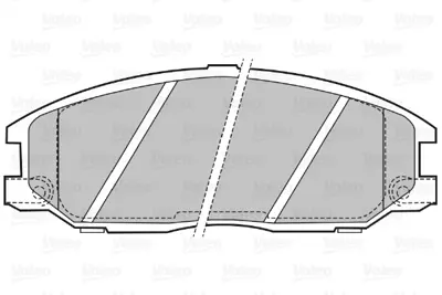 VALEO 598759 On Fren Balatası Hyundaı Starex 03-> Santafe 01-06 / Ssangyong Kyron / Actyon 48130091A0 581014AA90