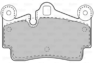 VALEO 598770 Arka Fren Balatası 18ınc Cayenne 3,2 10 / 03> Touareg 3,2 V6 5,0 V10 Tdı 10 / 02> 7L5698451 7L6698451A 95535293950
