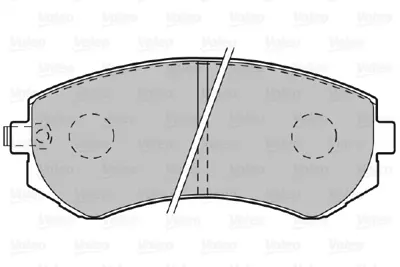 VALEO 598806 On Fren Balatası Almera 95>00 Patrol 97>00 DA06M2N290