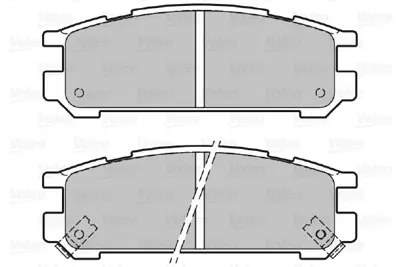 VALEO 598828 Arka Fren Balatası Impreza 4x4 92>00 Legacy 4x4 90>99 26296PA060