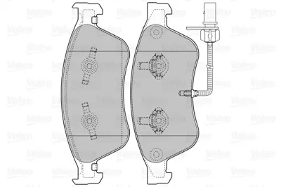 VALEO 598845 On Fren Balatası Fıslı Audı A8 Quattro 3,7 / 4,2 03> 4E0698151J 4E4698151A