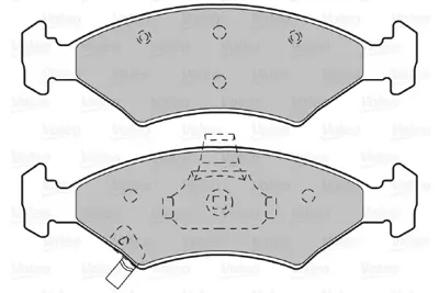 VALEO 598989 On Fren Balatası Kıa Sephıa 92-00 Kıa Shuma 97-00 K2A33323Z