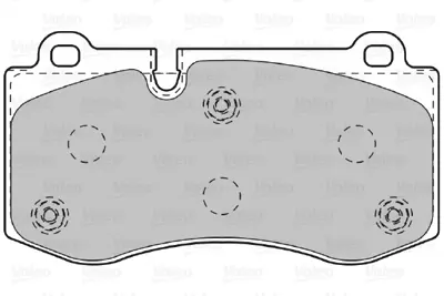 VALEO 598995 Fren Balatası On W211 05>08 W221 06>13 C216 06>13 R230 01>12 A0044208020