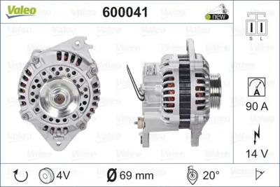 VALEO 600041 Alternator Hyundaı Sonata 