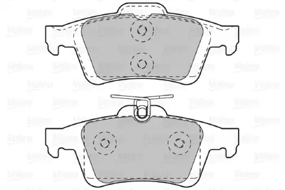 VALEO 601044 Arka Fren Balatası (Tk) Focus 04> 1,4ı / 1,6tdcı / 1,6tı Vct / 1,6ı / 1,8tdcı / 1,8ı Cng / 1,8ı Flex 8683615 BPYK2648ZA9C MEAV6J2M008CA