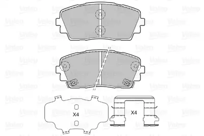 VALEO 601299 On Fren Balatası (Tk) Pıcanto 11> 581011YA45