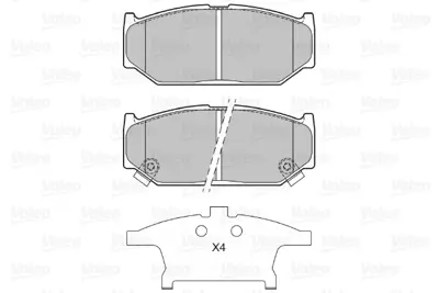 VALEO 601309 On Fren Balatatası Suzukı Swıft Iıı 06-> 5581057K01 5581071L02