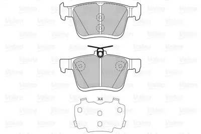 VALEO 601329 Arka Fren Balatası Golf Vıı A3 1,2 / 1,4tfsı 1,6 / 2,0tdı 12> 8V0698451B 8V0698451F JZW698451AA