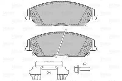 VALEO 601333 On Fren Balatası Toyota Camry 06>11 446506090