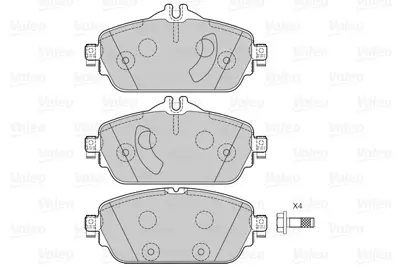 VALEO 601504 Dısk Fren Balatası (Ön) Mercedes C-Serısı (W205, S205, C205, A205) (05/14>), E-Serısı (W213, S213, C A0084203720