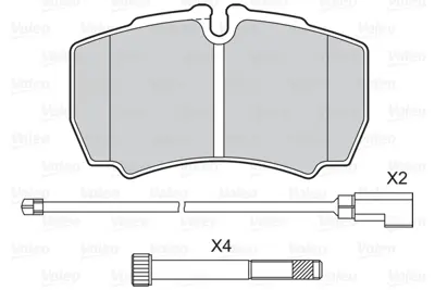 VALEO 601577 Dısk Fren Balatası (Arka) Ford Transıt V 11-14 1718023