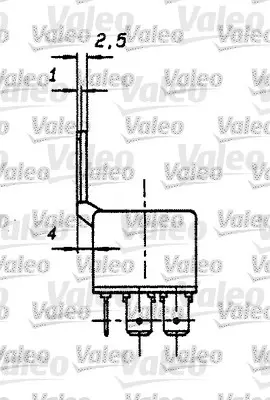 VALEO 643510 Kubık Role 25a 12v Blıster Ambalaj 9607870180