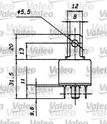 VALEO 643510 Kubık Role 25a 12v Blıster Ambalaj 9607870180