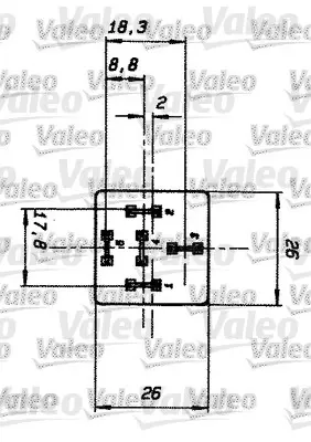 VALEO 643601 Kubık Role 25a 12v 48126230 7905522210